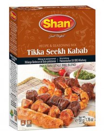 Tikka Seekh Kabab BBQ kryddmix Shan 12x50g