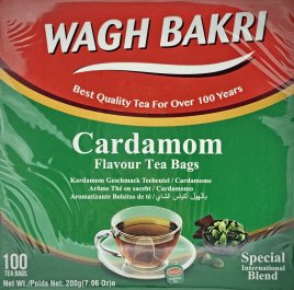 Cardamom Tea (Bags) Wagh Bakari 16x200g