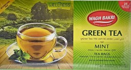 Green Tea Mint (Bags) Wagh Bakari 8x37.5g