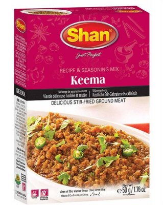 köttfärs Curry kryddmix Shan 12x50g