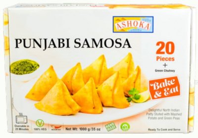 Samosa Punjabi with chutney Ashoka 6x1kg (20pcs)