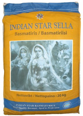 Indian Star Basmatiris SELLA 1x20 Kg